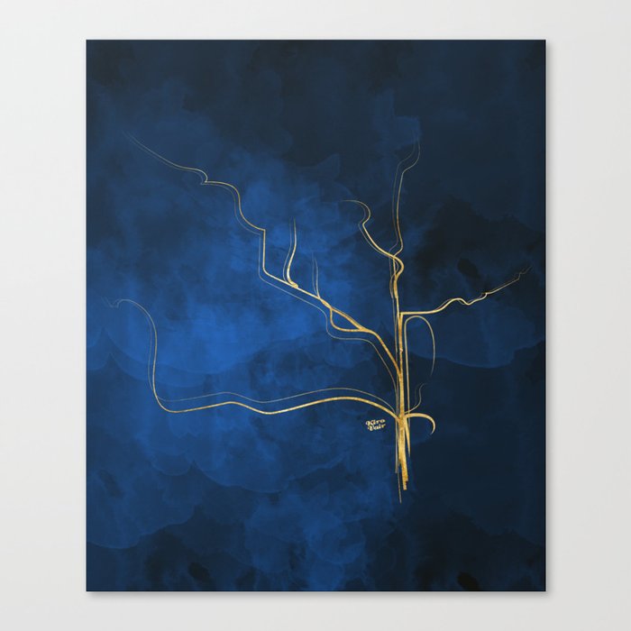 Kintsugi Electric Blue Blue Gold Kintsugi Japan Marble