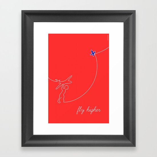 Fly higher Framed Art Print