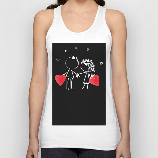Love Valentine's Day. Wedding. Unisex Tank Top