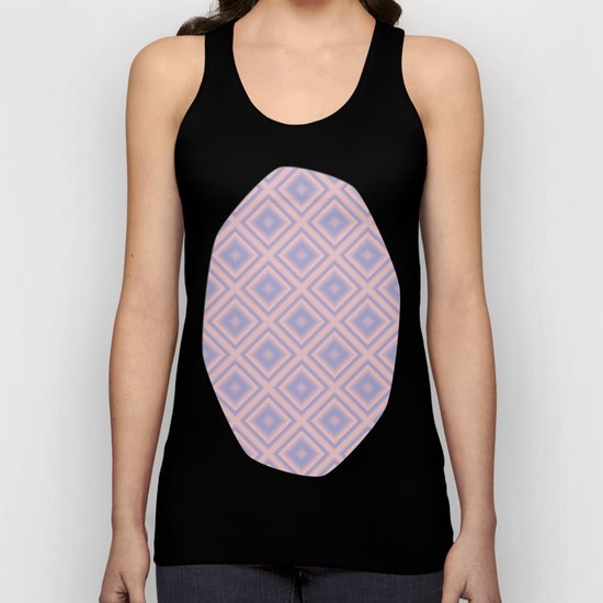 Starry Tiles in Rose Quartz and Serenity Unisex Tank Top