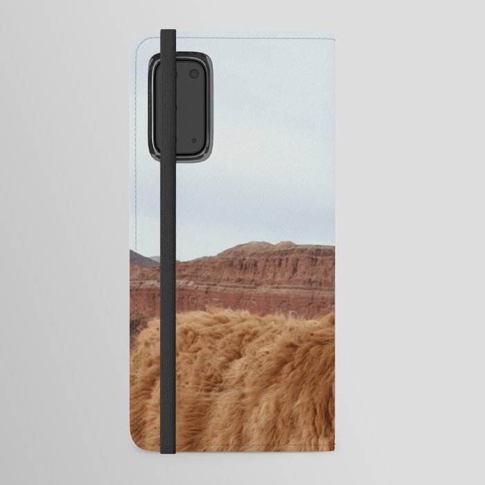 Argentina Photography - Llama In The Mountain Filled Desert Android Wallet Case