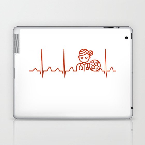 Therapist Heartbeat Laptop & iPad Skin
