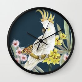 Cockatoo Party Wall Clock
