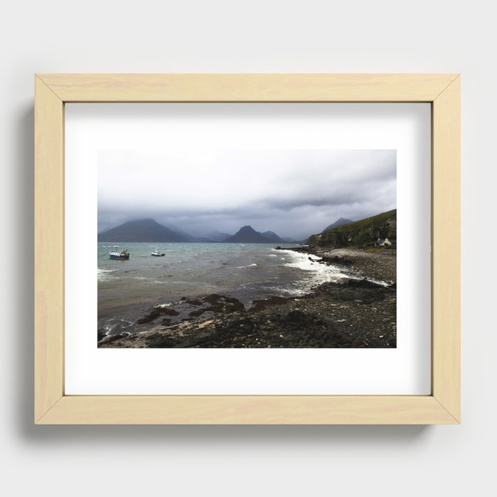 Elgol Scotland - Stormy Seas Recessed Framed Print