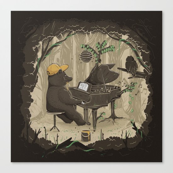 Forestal Sounds Canvas Print
