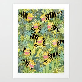 Tiger, tiger,tiger Art Print