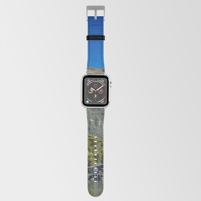 New Zealand Photography - Beautiful Fjord Under The Blue Clear Sky Apple Watch Band