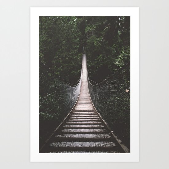 Lynn Canyon Suspension Bridge Art Print