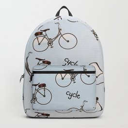cycle biking poster pattern. Backpack