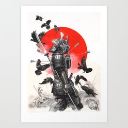 Unstoppable Samurai Warrior Art Print