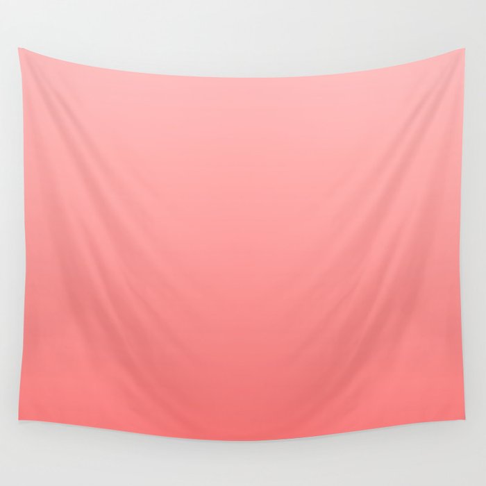 BEGONIA LIGHT RED & PINK OMBRE PATTERN  Wall Tapestry