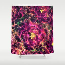 Bordeaux floral abstract fantasy  Shower Curtain