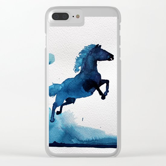 Equus ferus caballus Clear iPhone Case