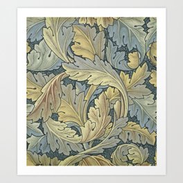 William Morris Acanthus Leaves Floral Art Nouveau Art Print