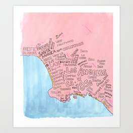 Los Angeles  Art Print
