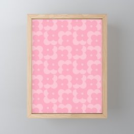 Pinkie Puzzle de Fleurs  Framed Mini Art Print