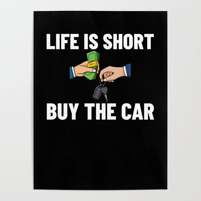 Used Car Salesman Auto Seller Dealership Poster