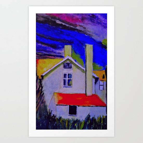 House In The Woods Art Print
