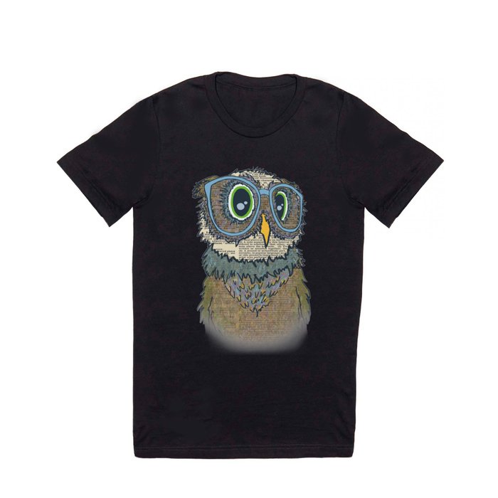Owl wearing glasses T Shirt