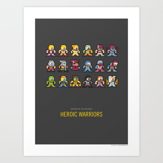 Mega MotU: Heroic Warriors Art Print
