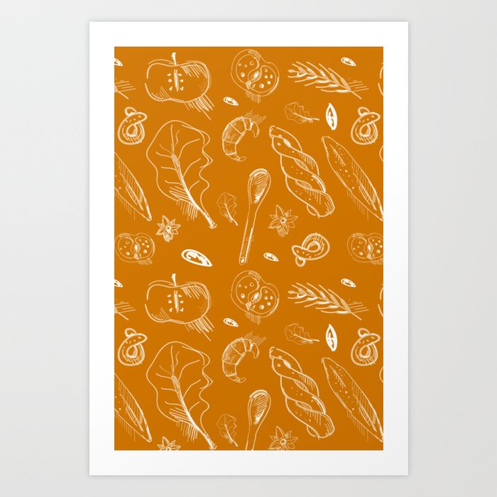 The Orange Kitchen Fairy Art Print