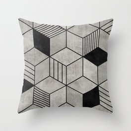 Concrete Cubes 2 Throw Pillow