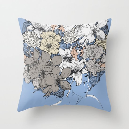 INSIGHT BLOOM Throw Pillow