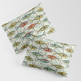 Vintage Color Block Fish Pillow Sham