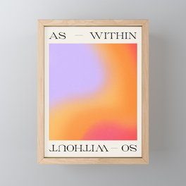 As Within So Without Art Print Framed Mini Art Print