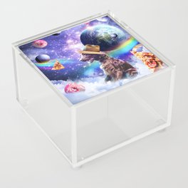 Irish Setter Dog In Space Acrylic Box