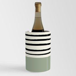 Sage Green x Stripes Wine Chiller