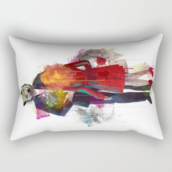 Red Riding, I Am Not Your Wolf Rectangular Pillow