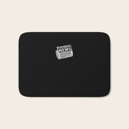 Newspaper News Journalist Bath Mat