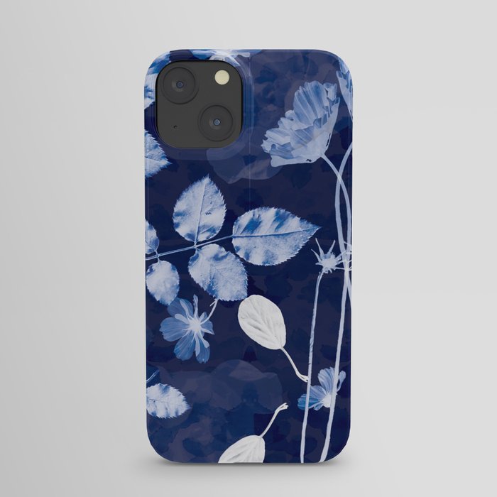 Flora Cyanotype iPhone Case