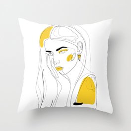 In Gold Throw Pillow