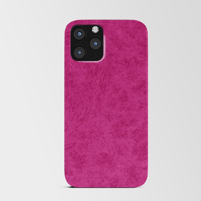 Soft Faux Leather - Hot Pink iPhone Card Case