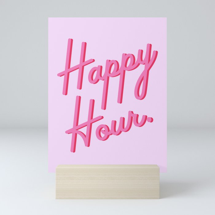 happy hour Mini Art Print