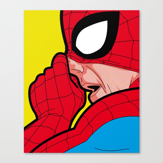 The secret life of heroes - A Very big Spiderbogie Canvas Print