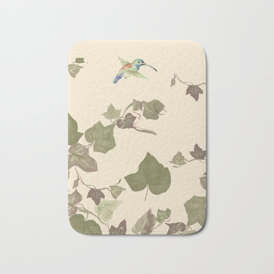 Ivy & hummingbird Bath Mat