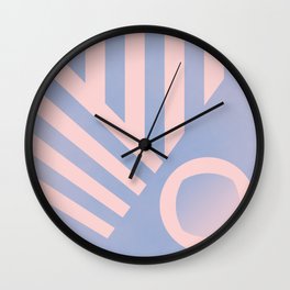 Pattern colors 2016 rose quarz and serenity blue Wall Clock