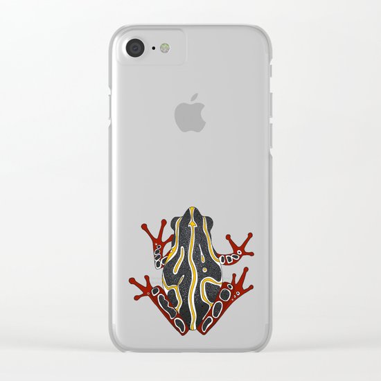 congo tree frog gold Clear iPhone Case