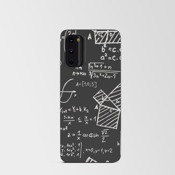 Math Chalkboard Pattern Android Card Case
