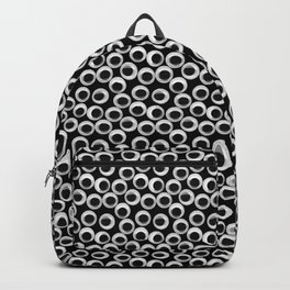 Googly eye pattern – black Backpack | Eyes, Happy, Photo, Funny, Texture, Eye, Monochrome, Blackandwhite, Bigeyes, Photocopy 