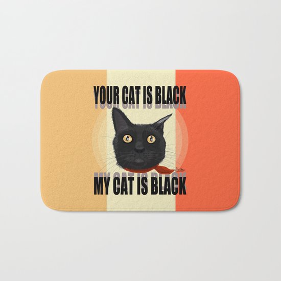 Your cat, my cat Bath Mat