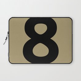 Number 8 (Black & Sand) Laptop Sleeve