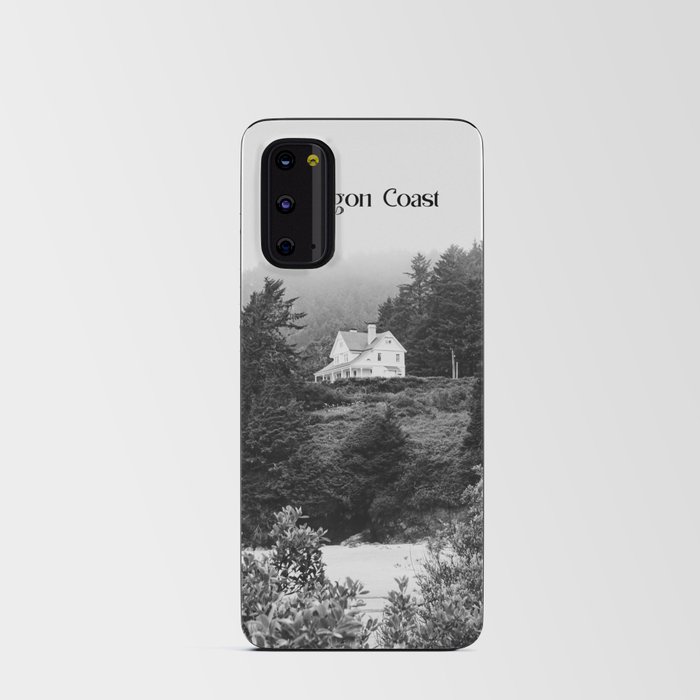 Fog on the Coast | Black and White Photography in the PNW Android Card Case