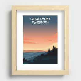 Great Smoky Mountains National Park Travel Poster Recessed Framed Print