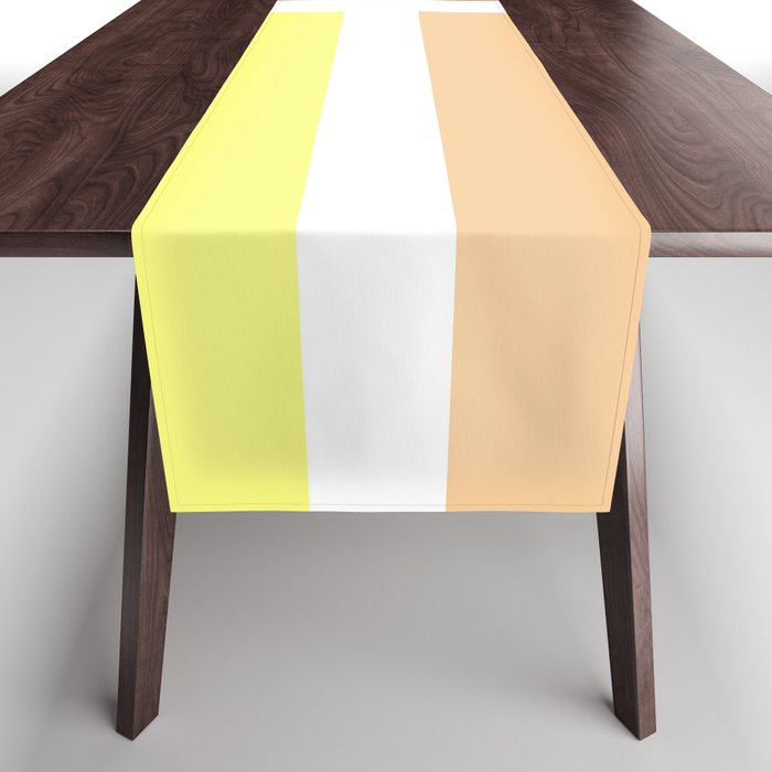 Orange and yellow rectangles Table Runner