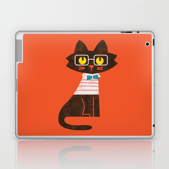 Fitz - Preppy cat Laptop & iPad Skin