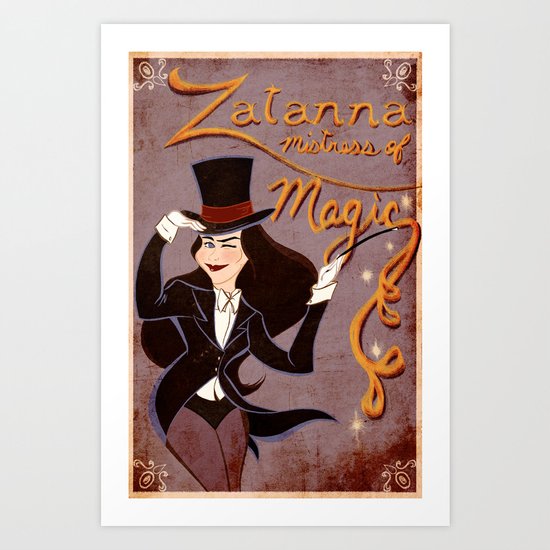 Zatanna! Mistress of Magic! Art Print
